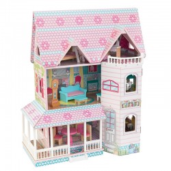 Casuta din lemn de papusi  Abbey Manor Dollhouse KidKraft- Extensibila cu mansarda